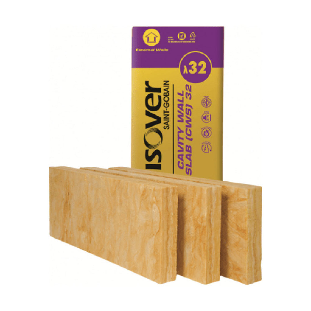 Isover Cavity Wall Slab 32 - 1200mm x 455mm - All Thicknesses