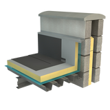 An Ecotherm Inno-Fix insulation board showcased in a roofing system