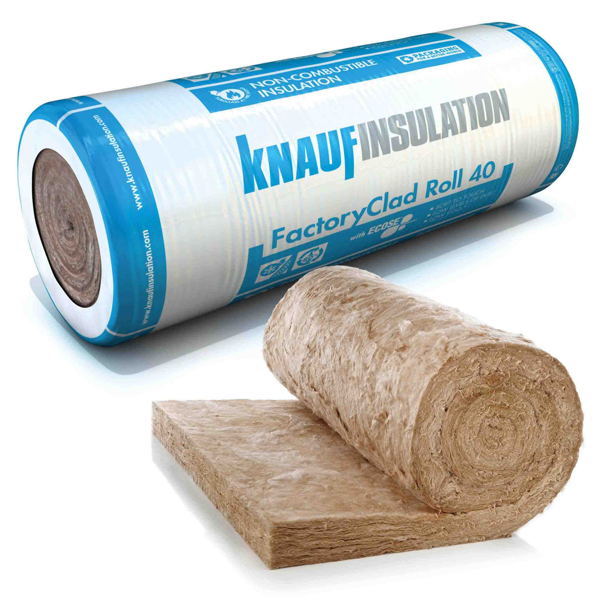 Knauf Factoryclad roll displayed on a white background