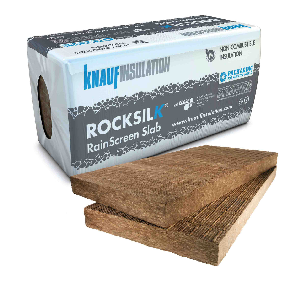 Knauf Rocksilk Rainscreen Slab - 1200mm x 455mm - All Thicknesses