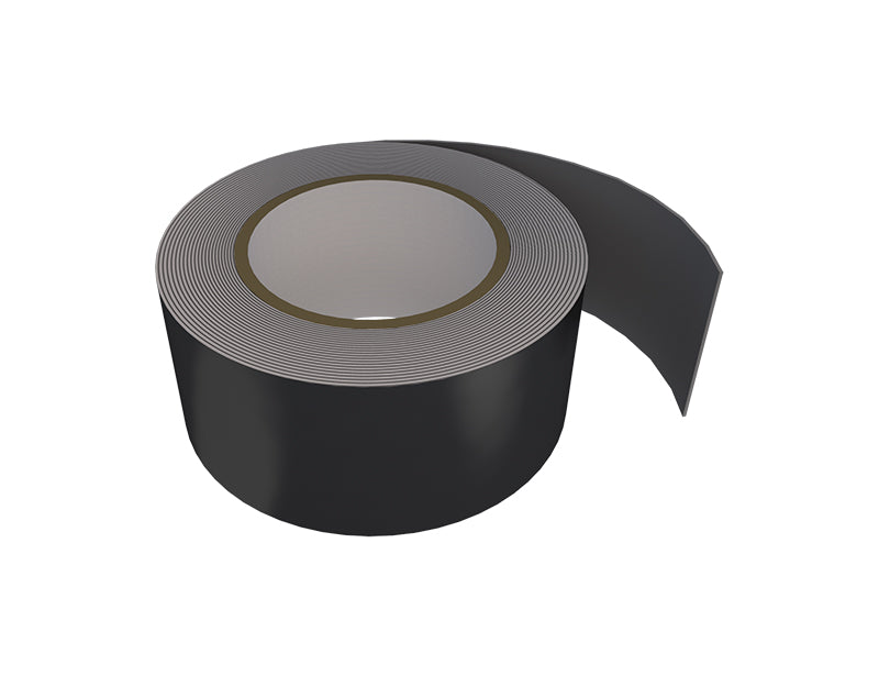 Rockwool Black Aluminium Foil Tape - 50m x 75mm