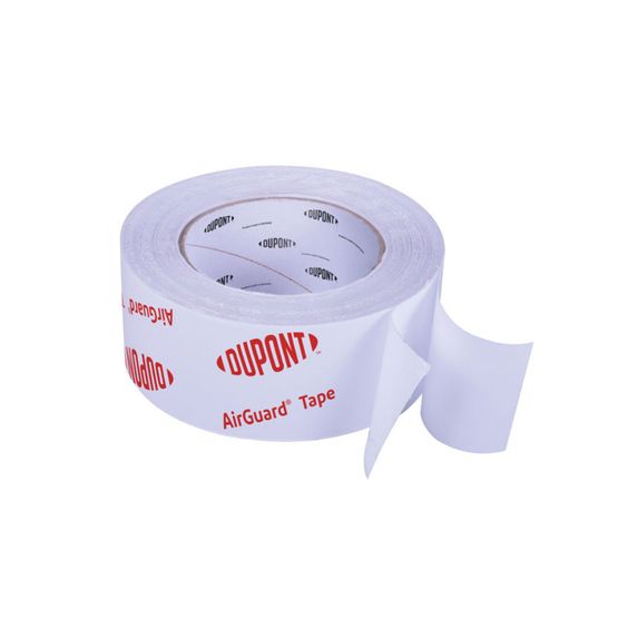 Tyvek airguard tape displayed on a white background