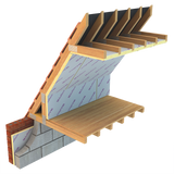 An Ecotherm Eco-Versal insulation board showcased in a roofing system