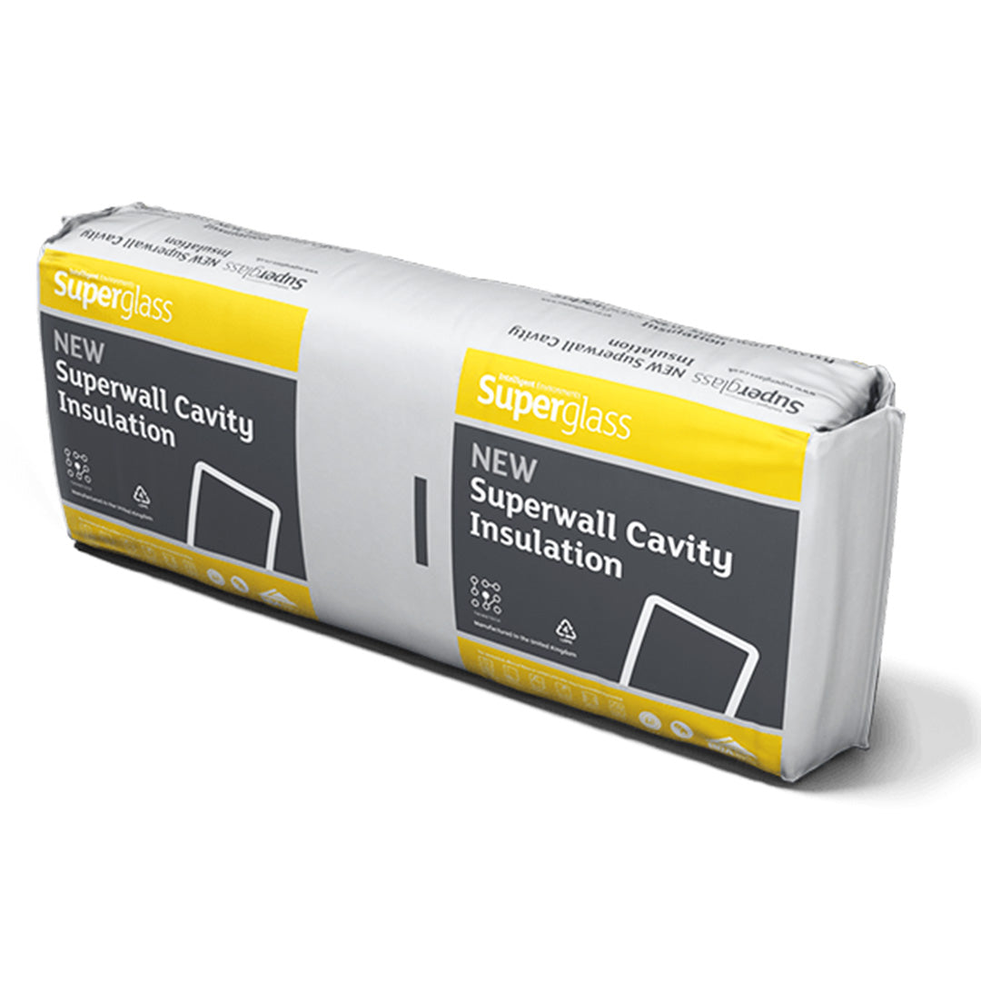 Superglass Superwhite 40 Blown Cavity Wall Insulation - All Thicknesses