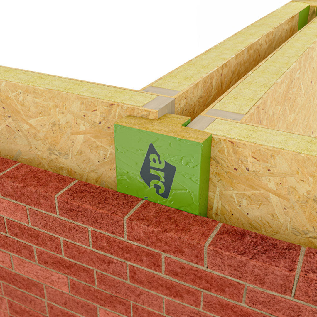 ARC T barrier timber to timber frame shown in application